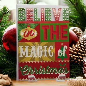 10 Believe in The Magic of Christmas Paper Magic Group Cards with Envelopes